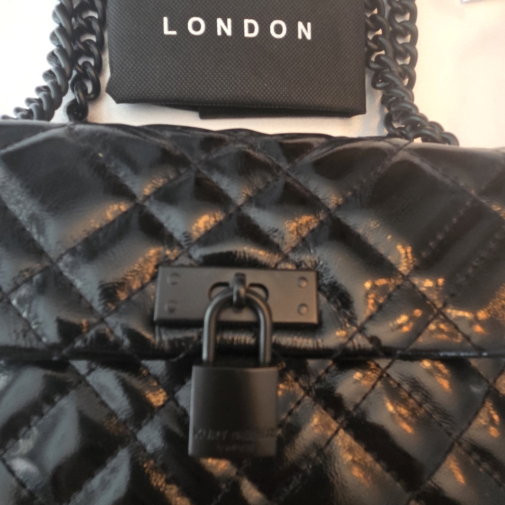 Kurt Geiger Britton Black Quilted Women's Bag - Picture 6 of 7